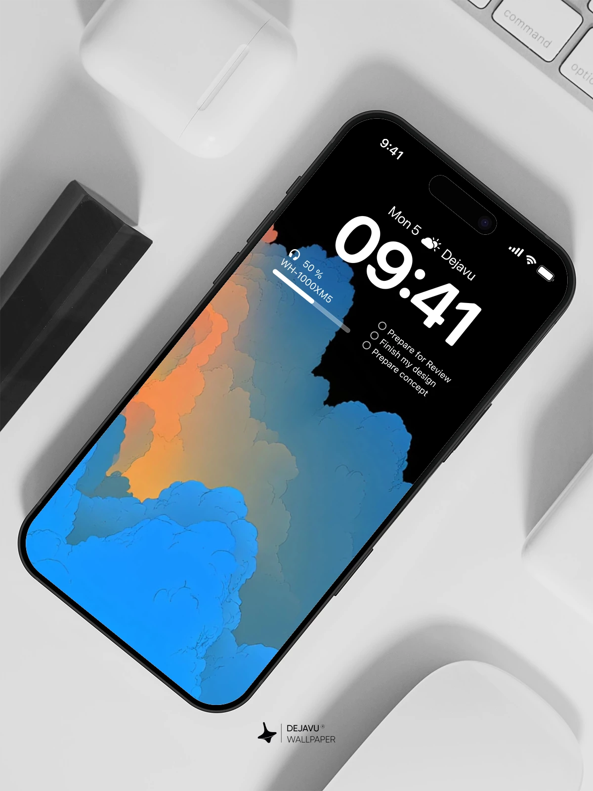 Abstract Cloud Wallpaper 4K for iPhone Lock Screen