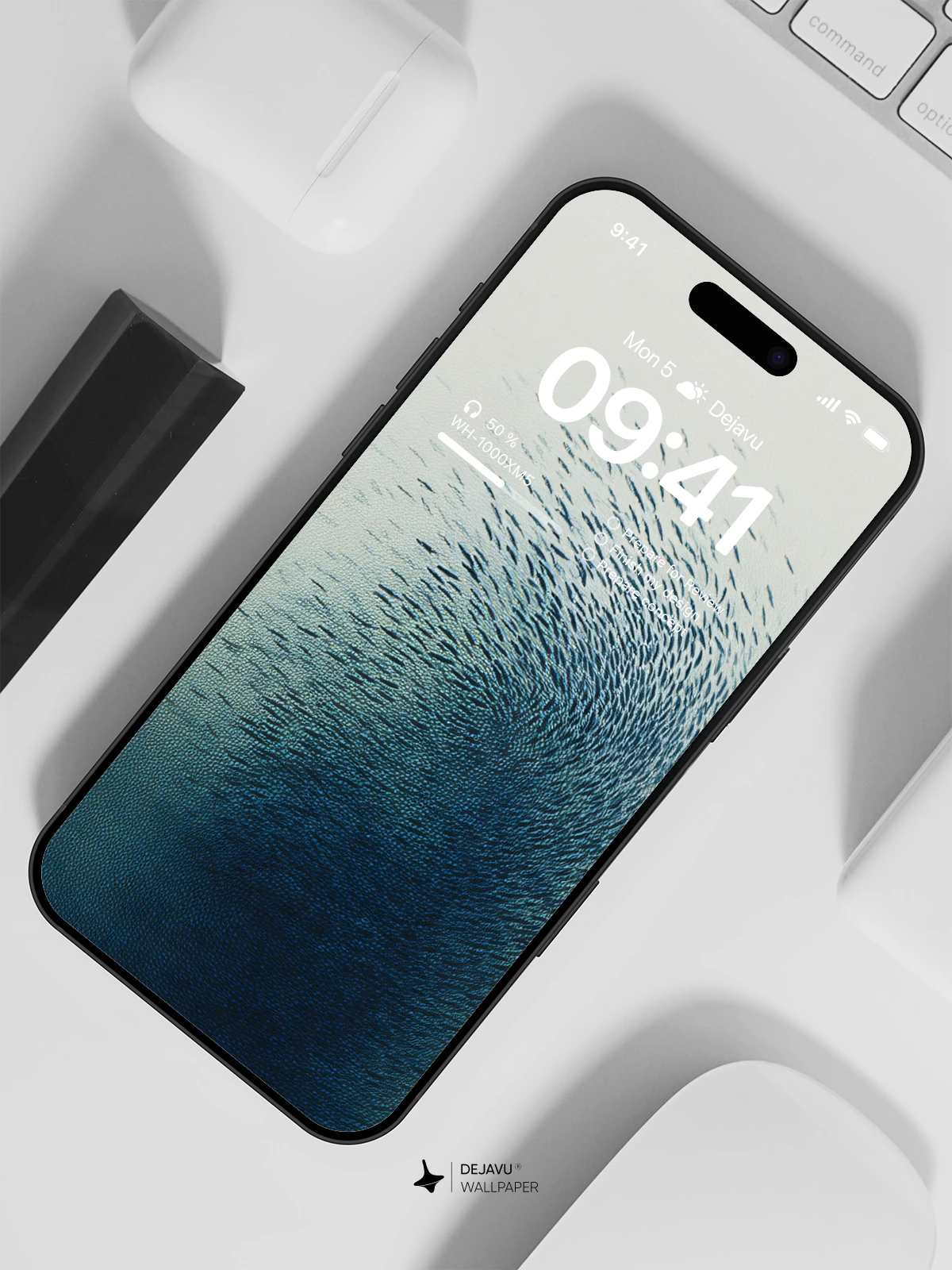 Abstract Fish School Wallpaper 4K for iPhone Lock Screen