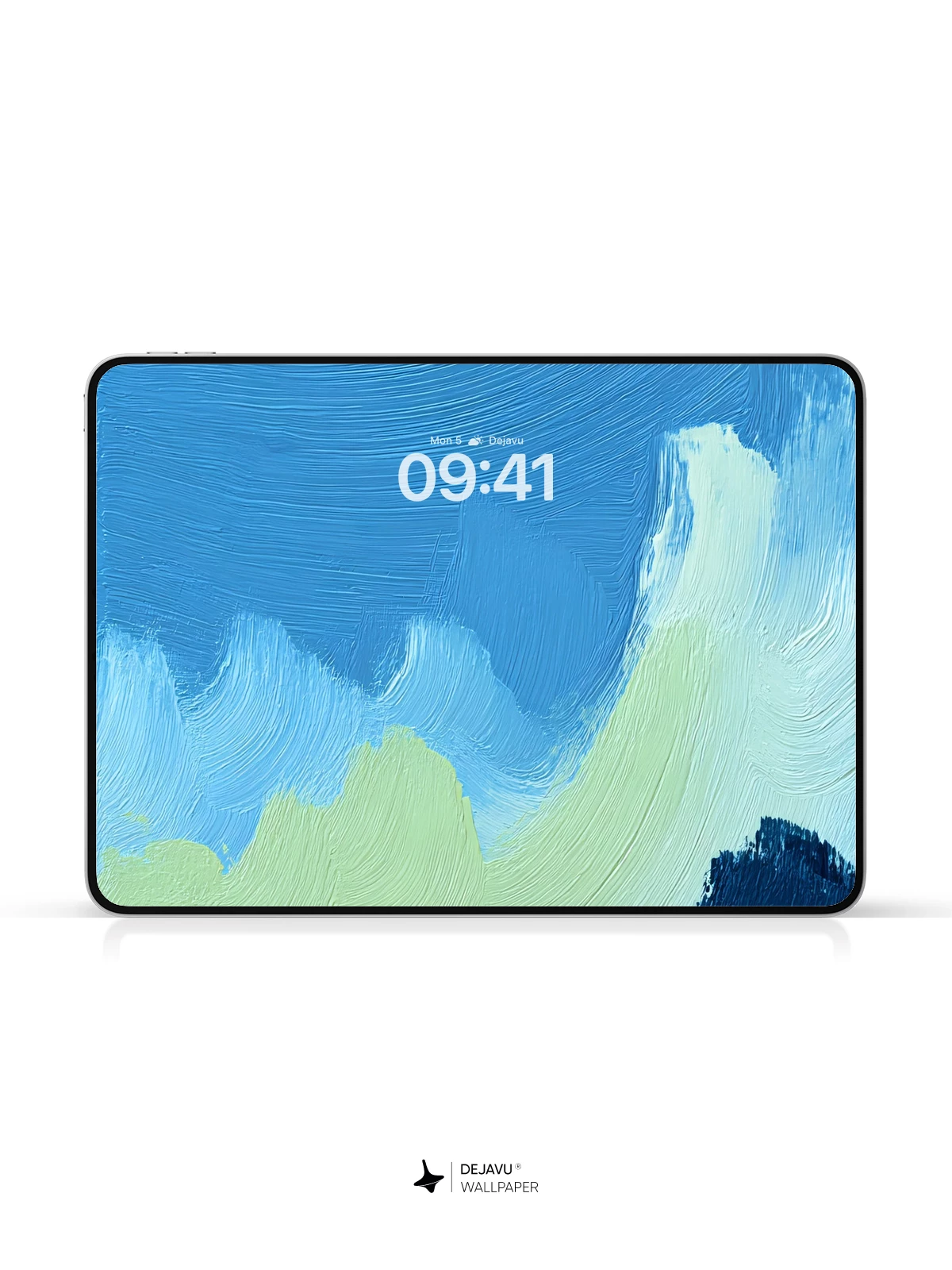Blue and Yellow Abstract Wallpaper 4K for iPhone Lock Screen