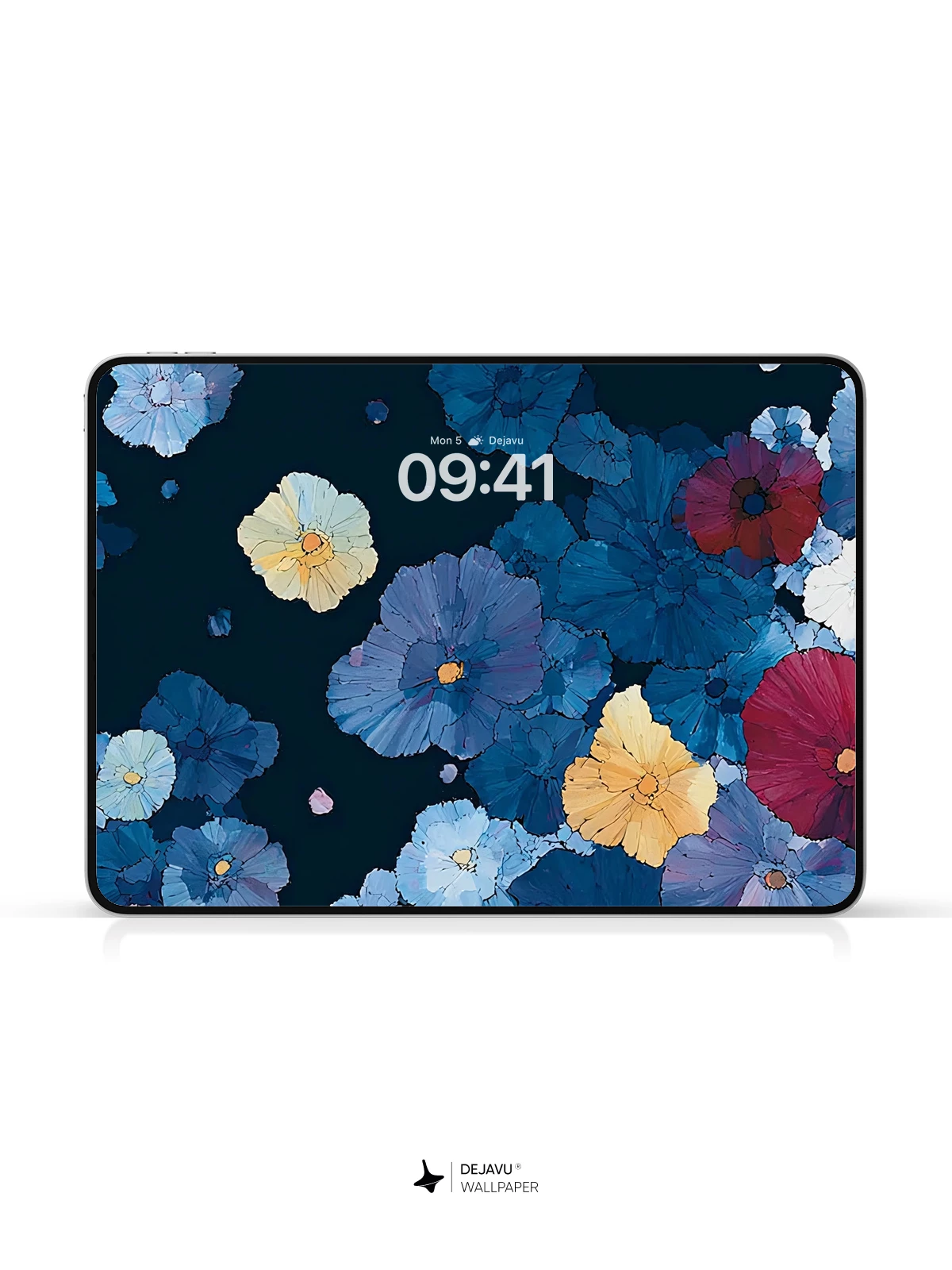 Blue Flower Wallpaper 4K for iPhone Lock Screen