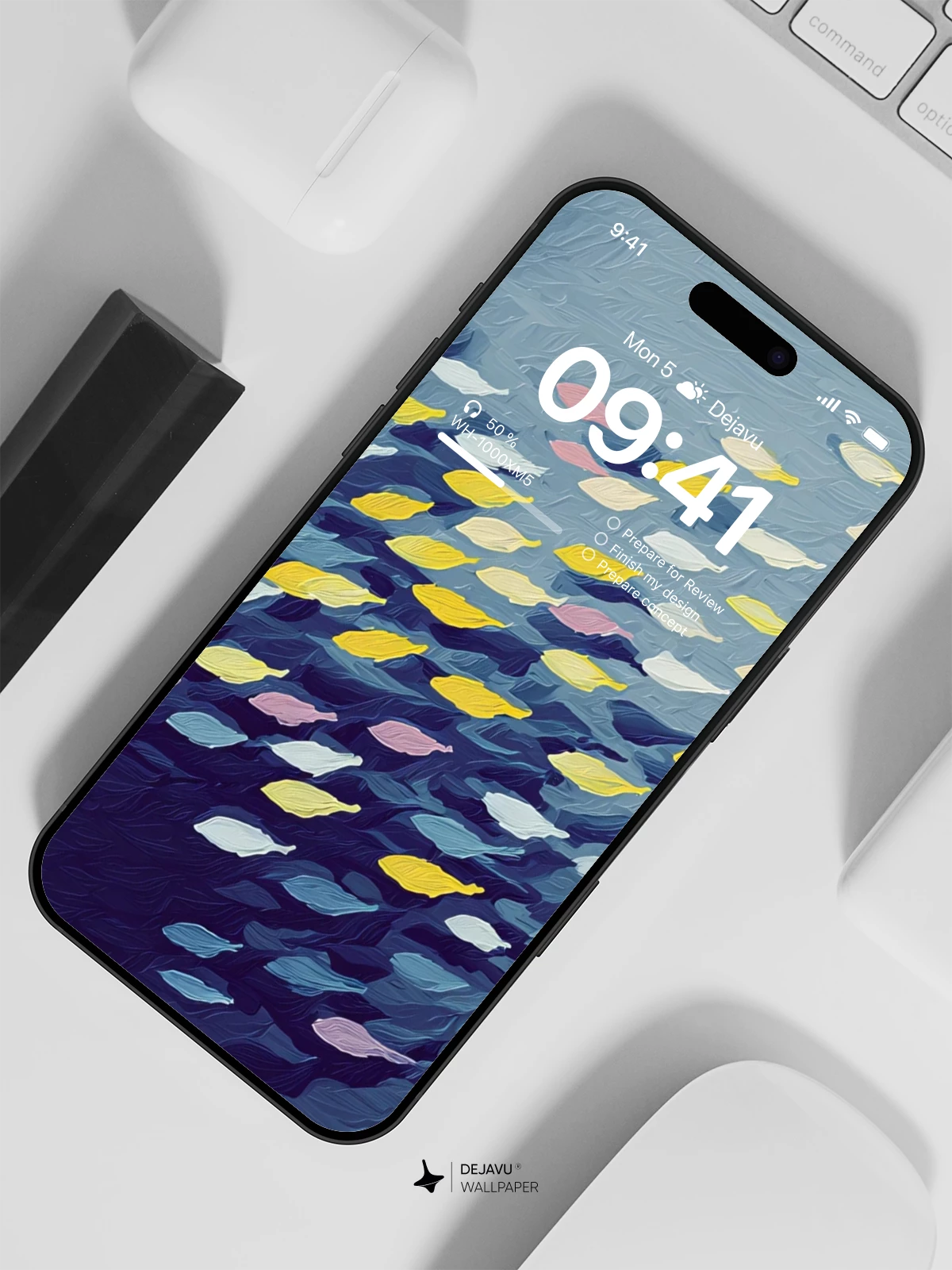 Colorful Fish School Wallpaper 4K for iPhone Lock Screen