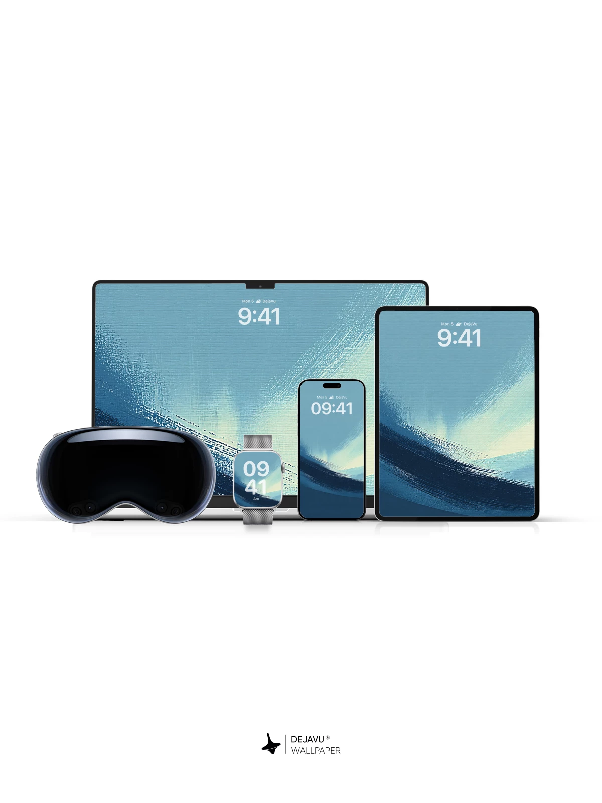 Abstract Blue Gradient Wallpaper 4K for iPhone Lock Screen