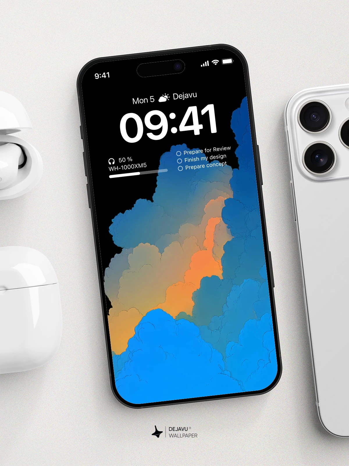 Abstract Clouds Wallpaper 4K for iPhone Lock Screen