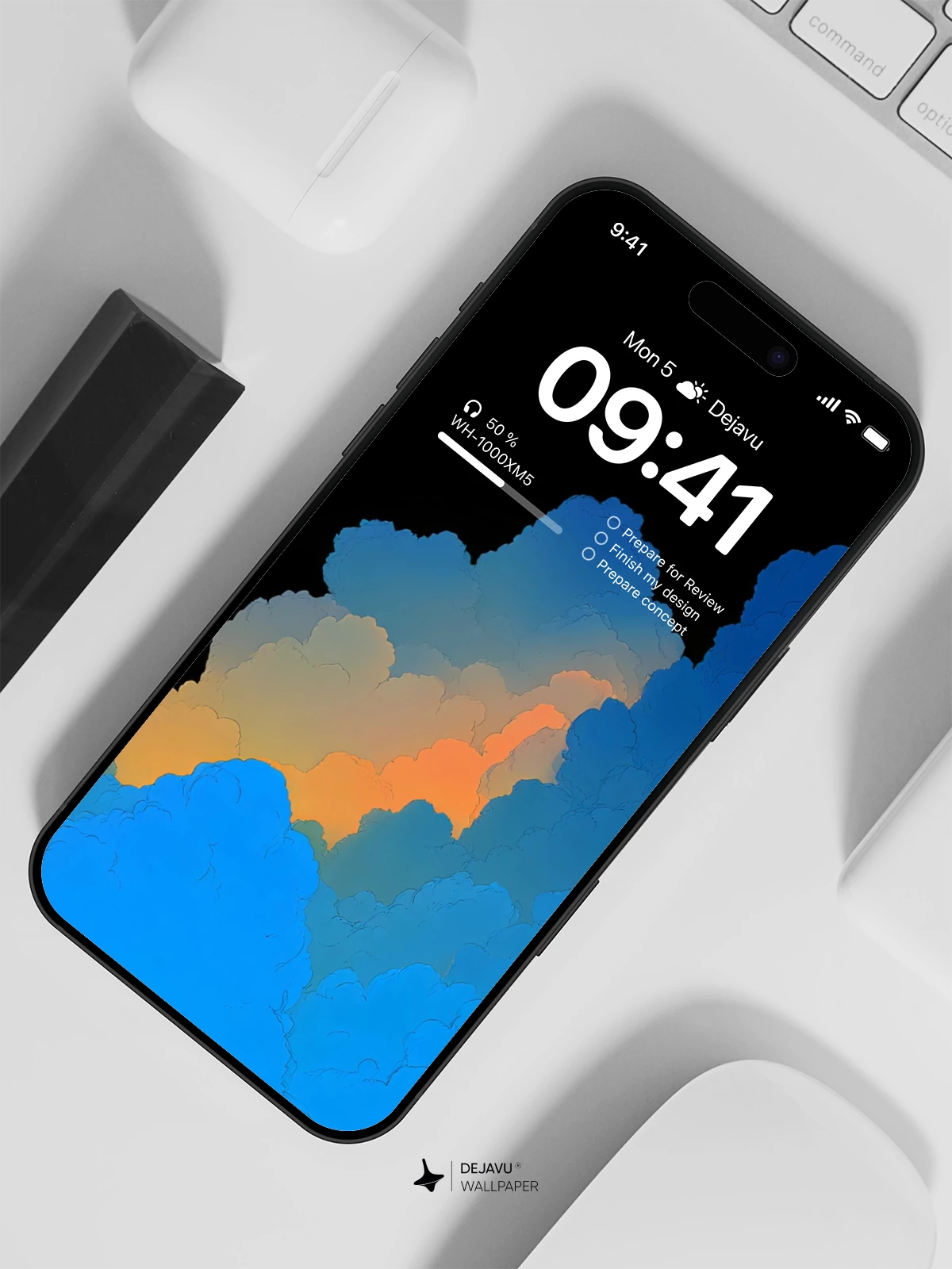 Abstract Clouds Wallpaper 4K for iPhone Lock Screen