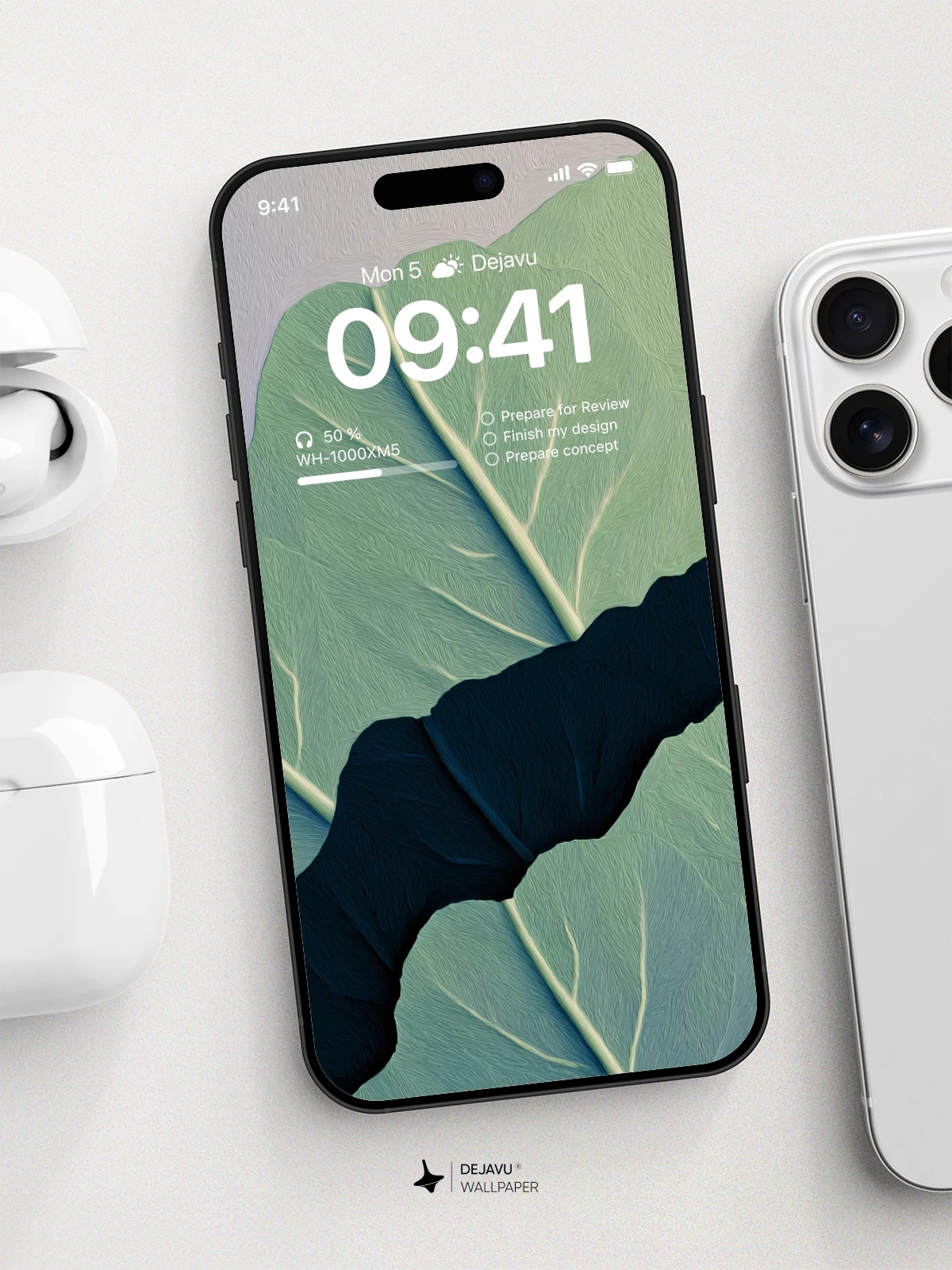 Leaf Vein Texture Wallpaper 4K for iPhone Lock Screen