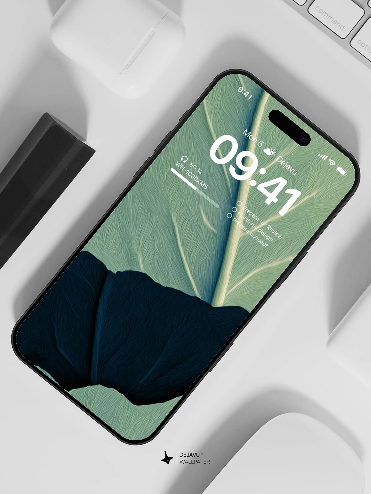 Leaf Vein Texture Wallpaper 4K for iPhone Lock Screen