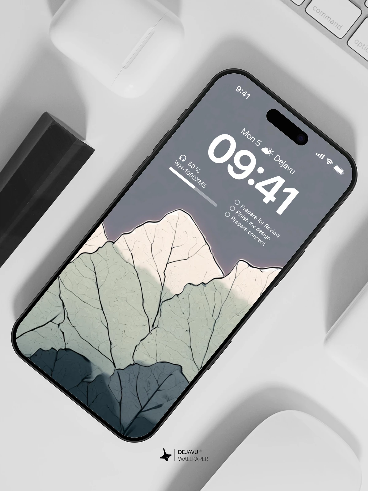 Leaf Vein Texture Wallpaper 4K for iPhone Lock Screen