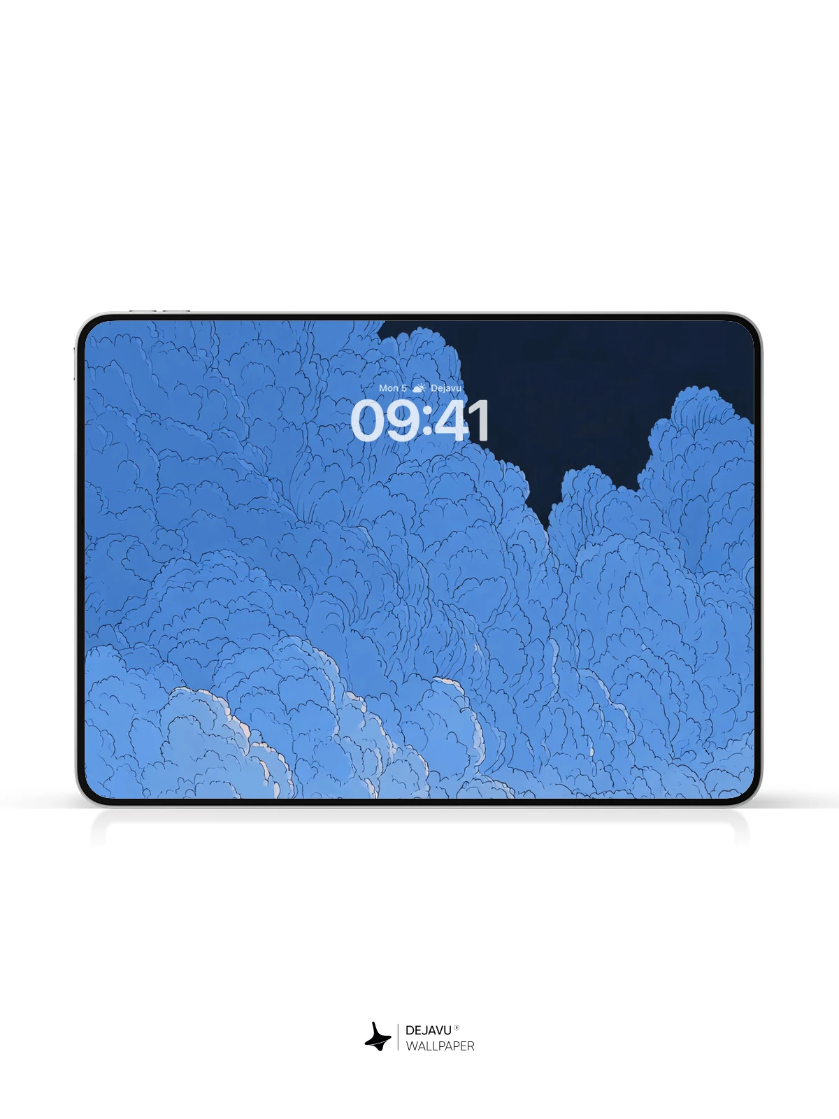 Blue Clouds Wallpaper 4K for iPhone Lock Screen