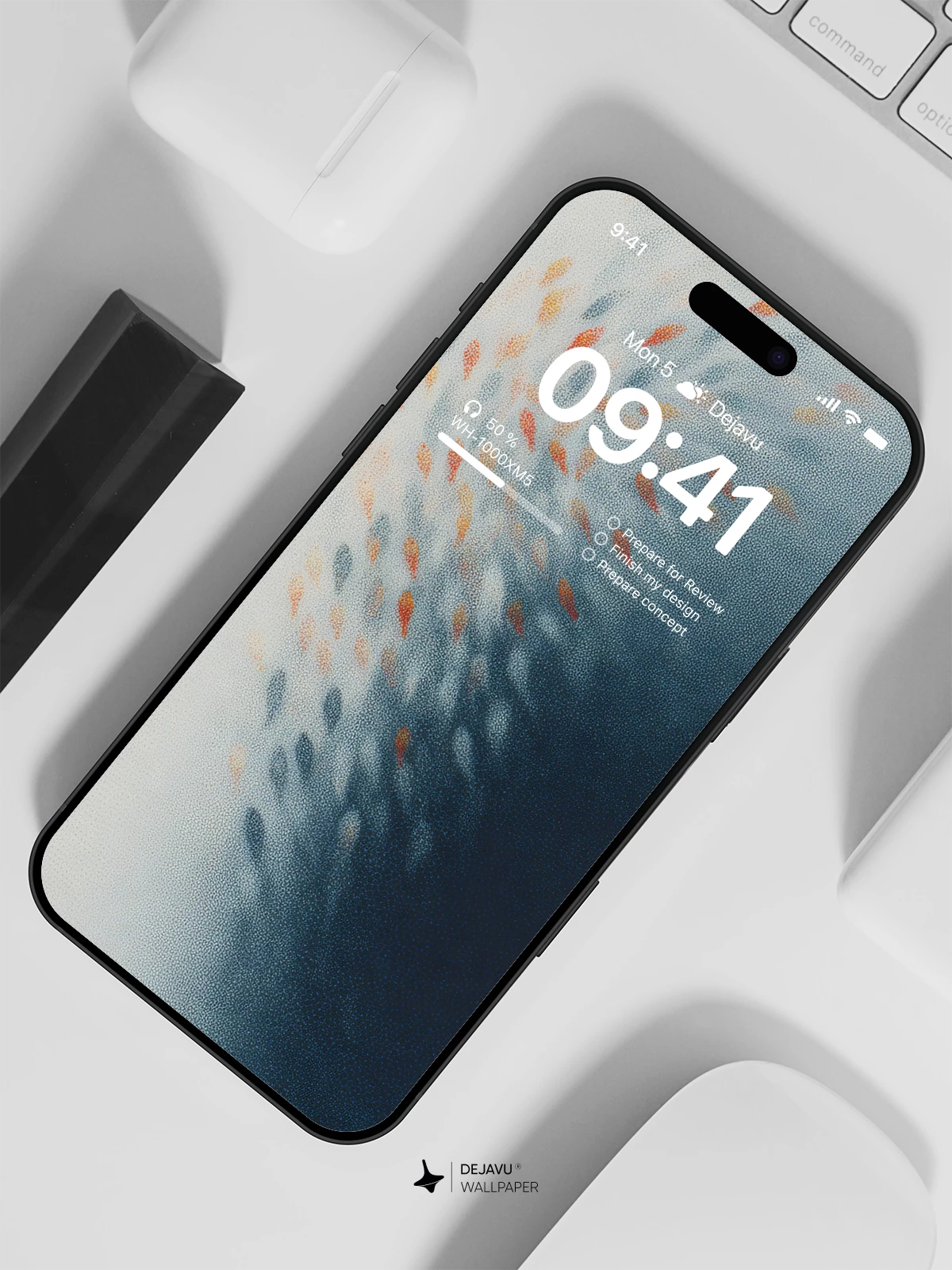 Abstract Colorful Petal Wallpaper 4K for iPhone Lock Screen