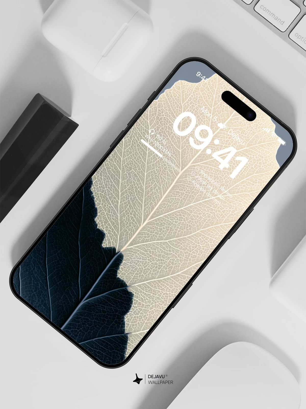 Leaf Veins Wallpaper 4K for iPhone Lock Screen