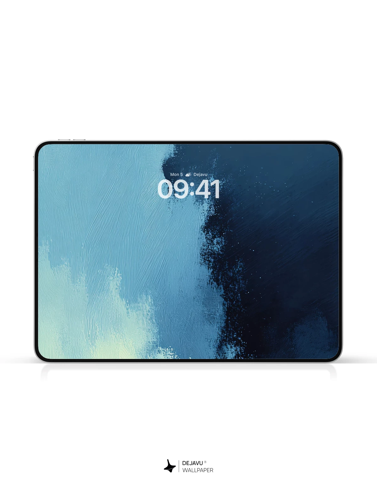 Abstract Blue and White Wave Wallpaper 4K for iPhone Lock Screen