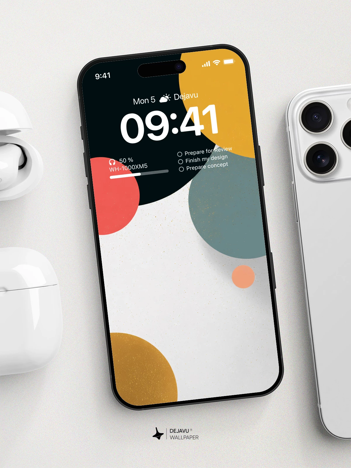 Minimal Abstract Circle Wallpaper 4K for iPhone Lock Screen