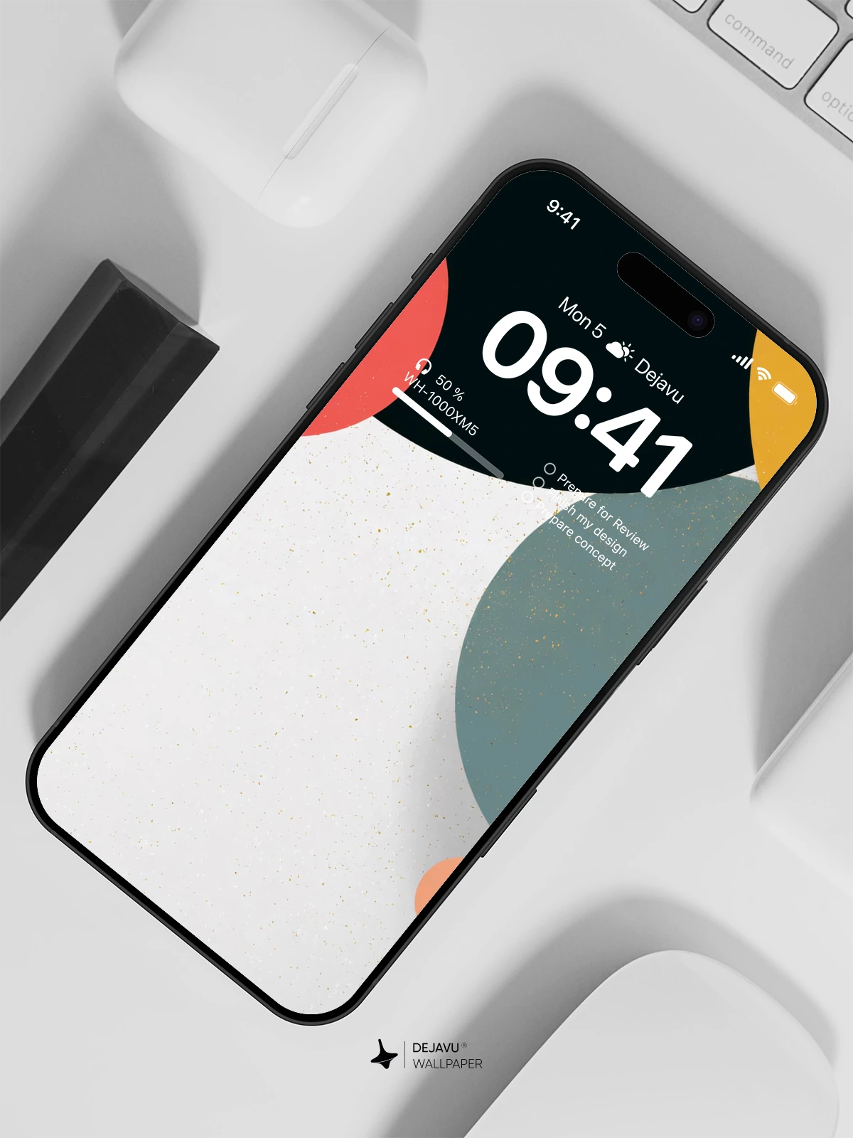 Minimal Abstract Circle Wallpaper 4K for iPhone Lock Screen