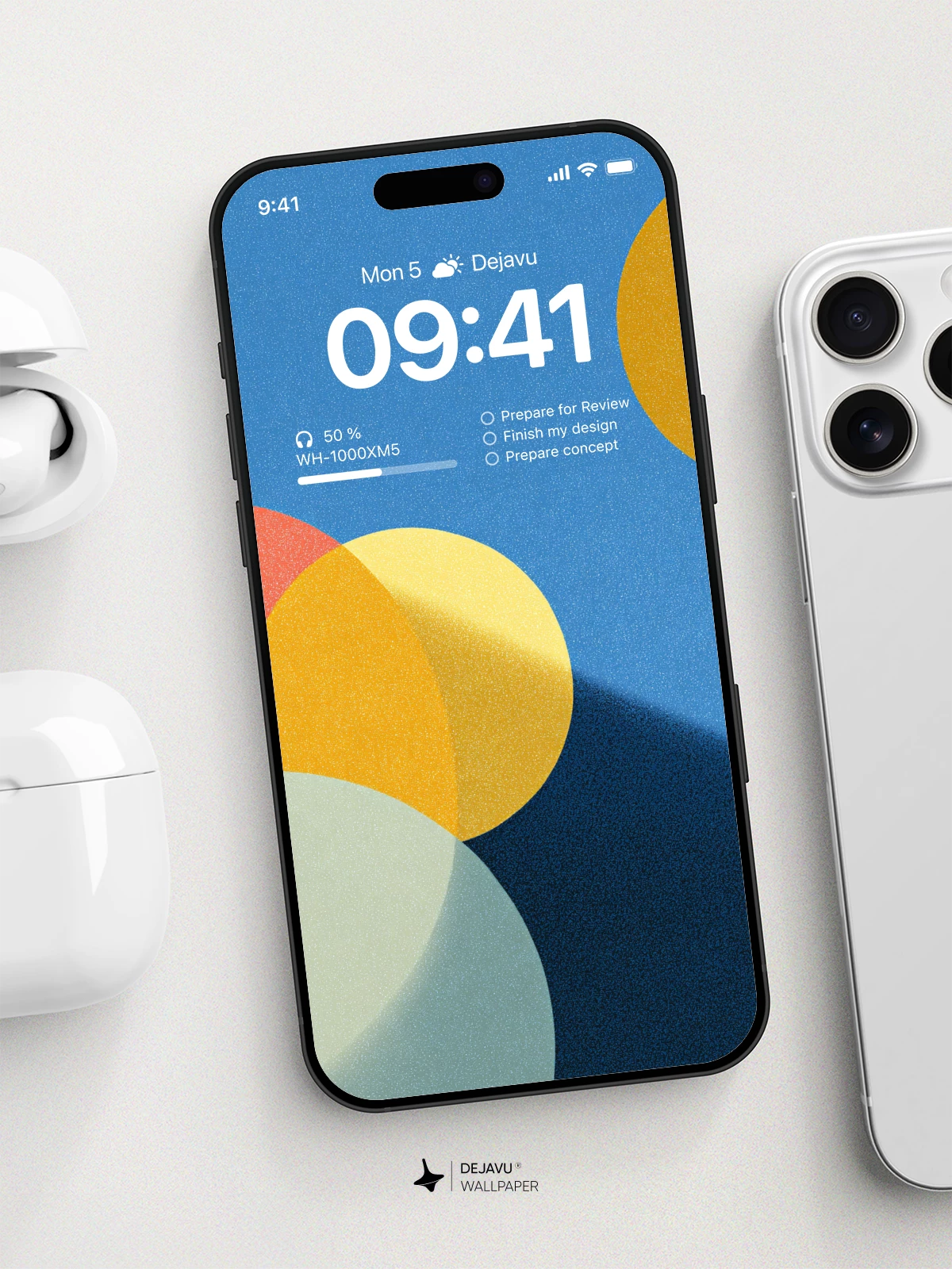 Abstract Geometric Shapes Wallpaper 4K for iPhone Lock Screen