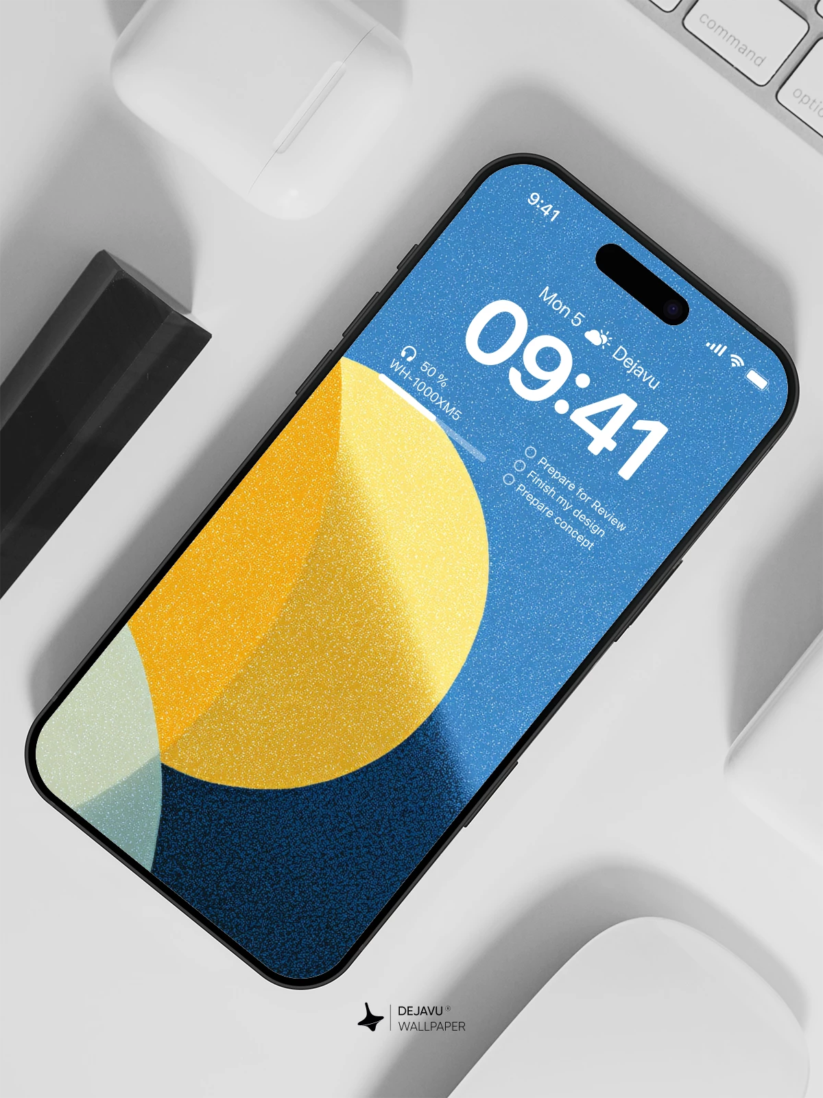 Abstract Geometric Shapes Wallpaper 4K for iPhone Lock Screen