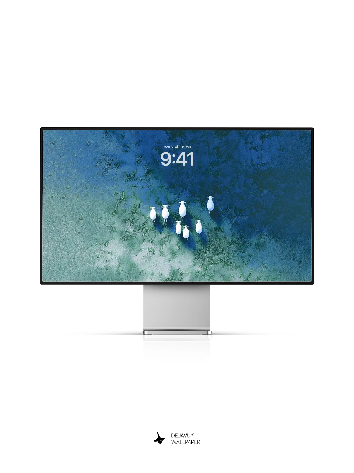 White Sheep Aerial Wallpaper 4K for iPhone Lock Screen