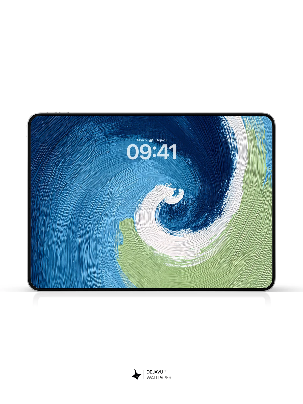 Blue Swirl Wallpaper 4K for iPhone Lock Screen