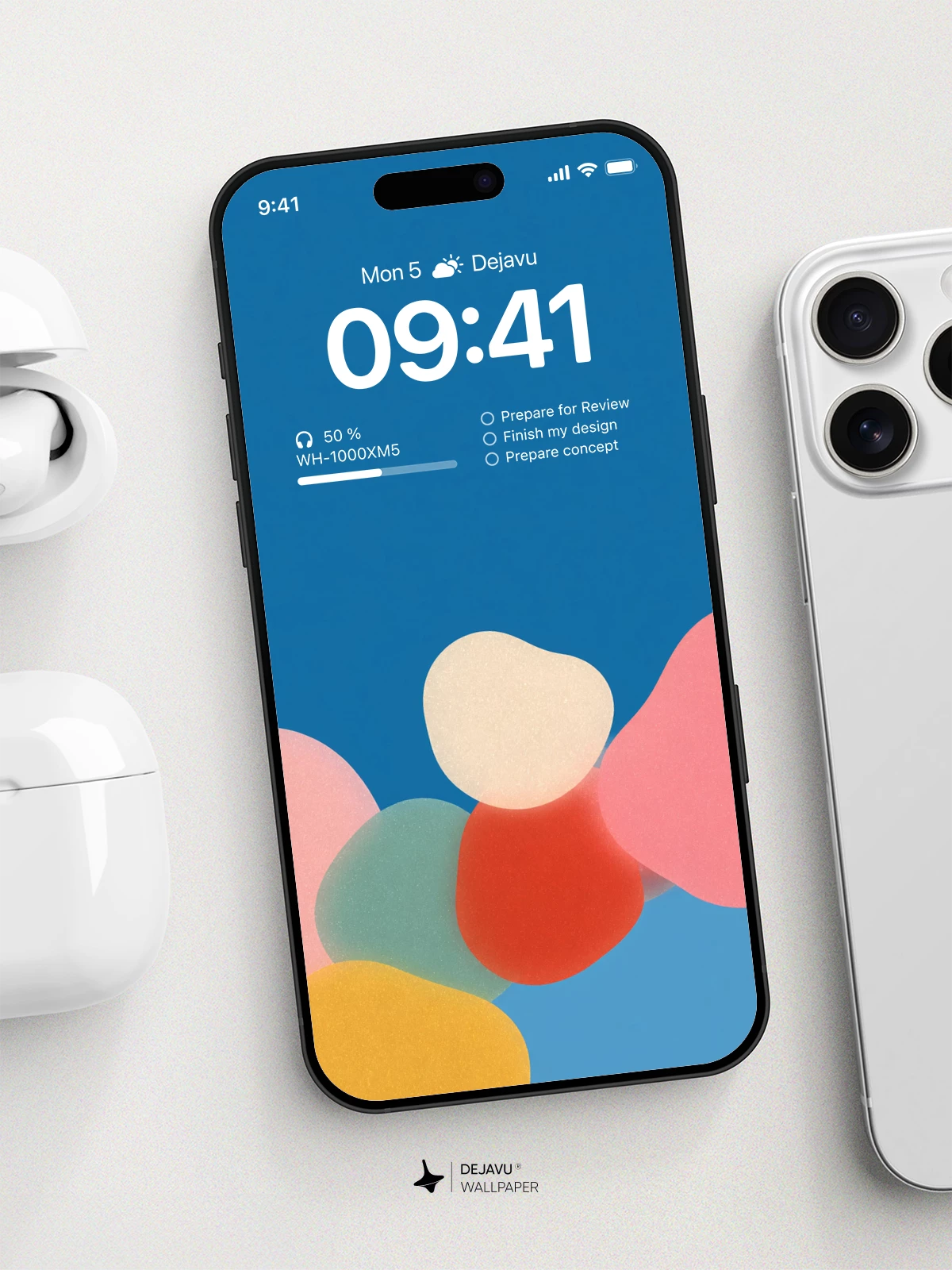 Abstract Colorful Shapes Wallpaper 4K for iPhone Lock Screen
