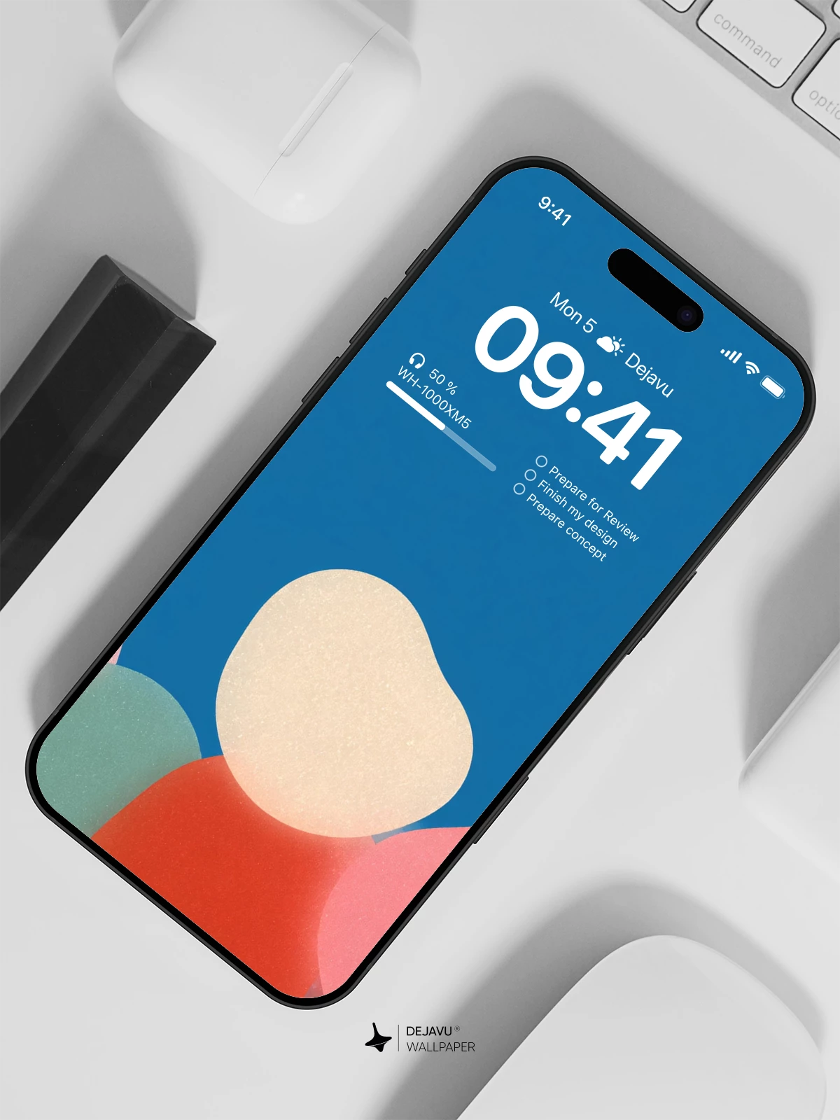 Abstract Colorful Shapes Wallpaper 4K for iPhone Lock Screen