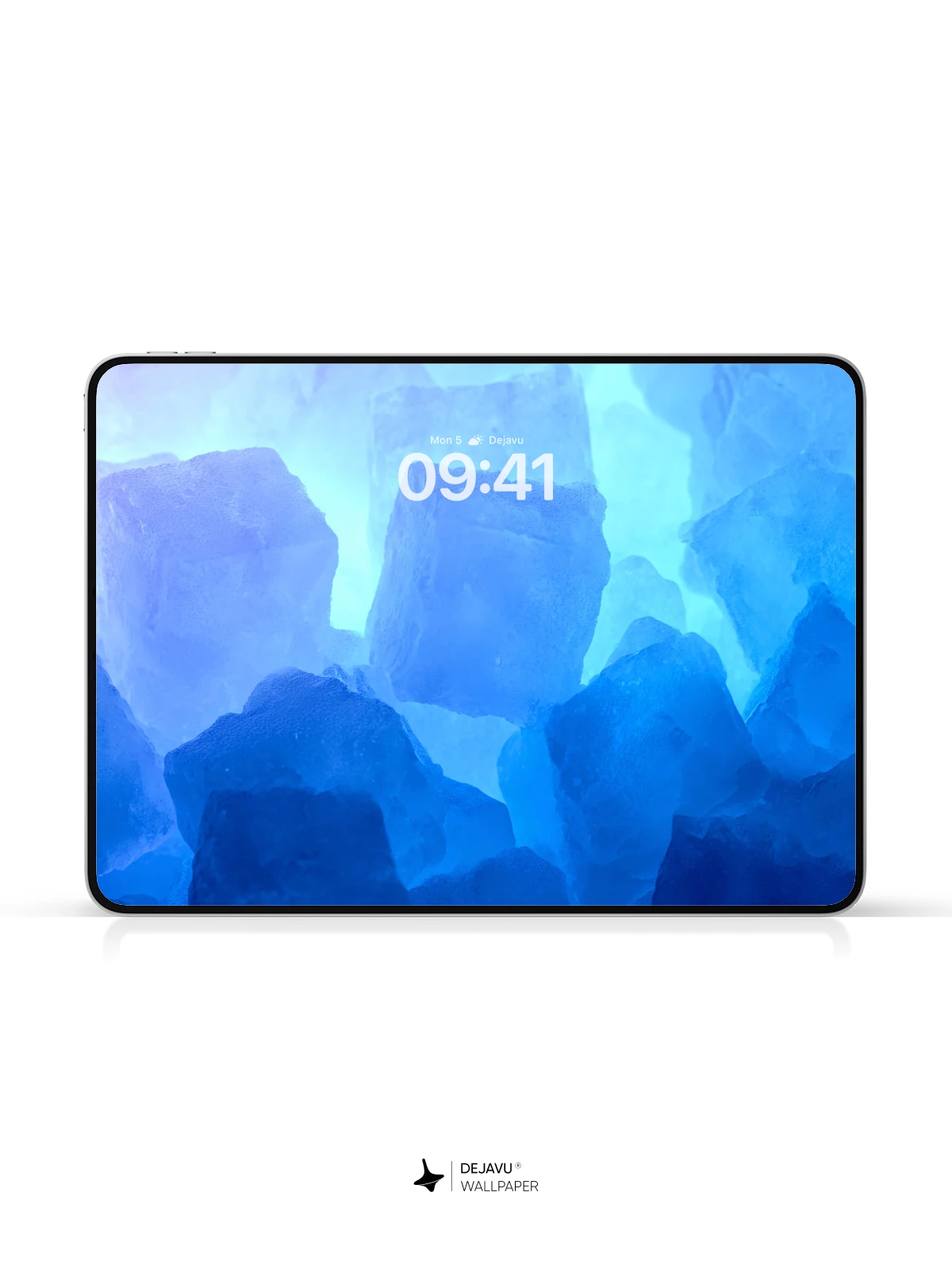 Blue Ice Cube Wallpaper 4K for Mobile Background