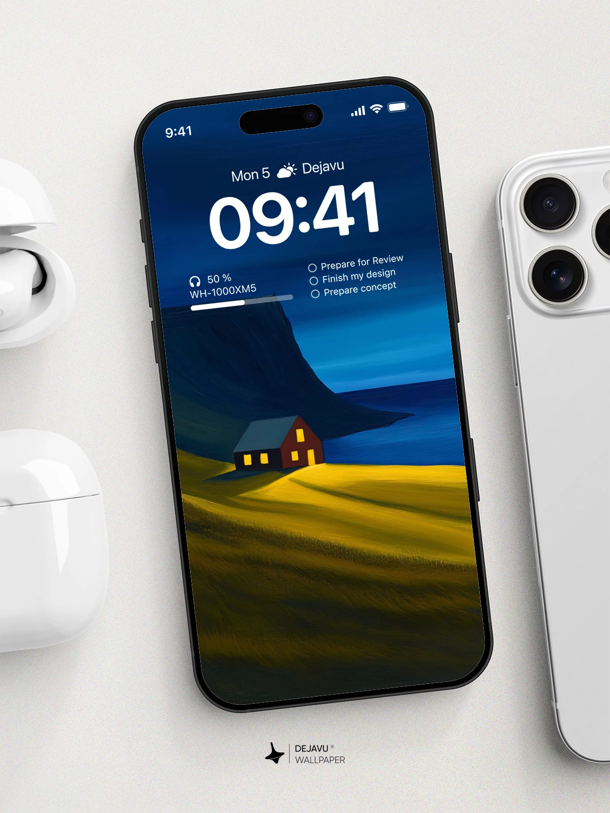 Cozy House Night Wallpaper 4K for iPhone Lock Screen