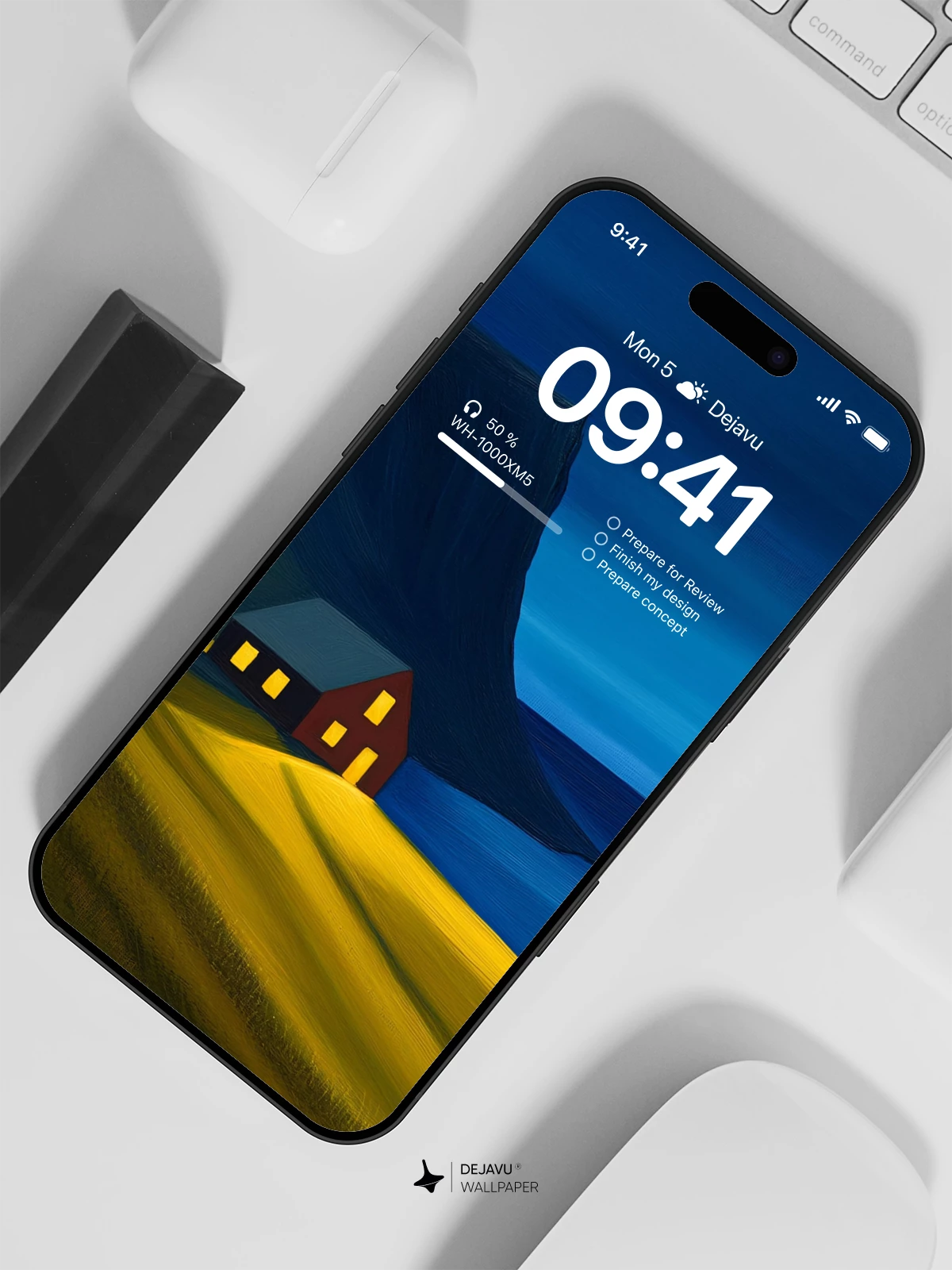 Cozy House Night Wallpaper 4K for iPhone Lock Screen