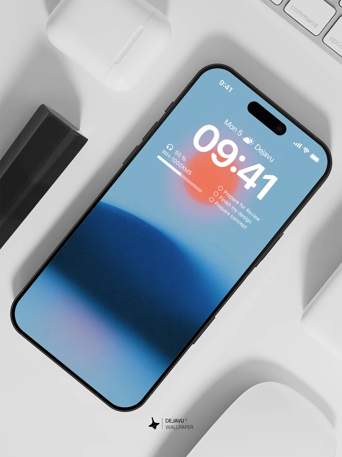 Minimalist Sunset Wallpaper 4K for iPhone Lock Screen
