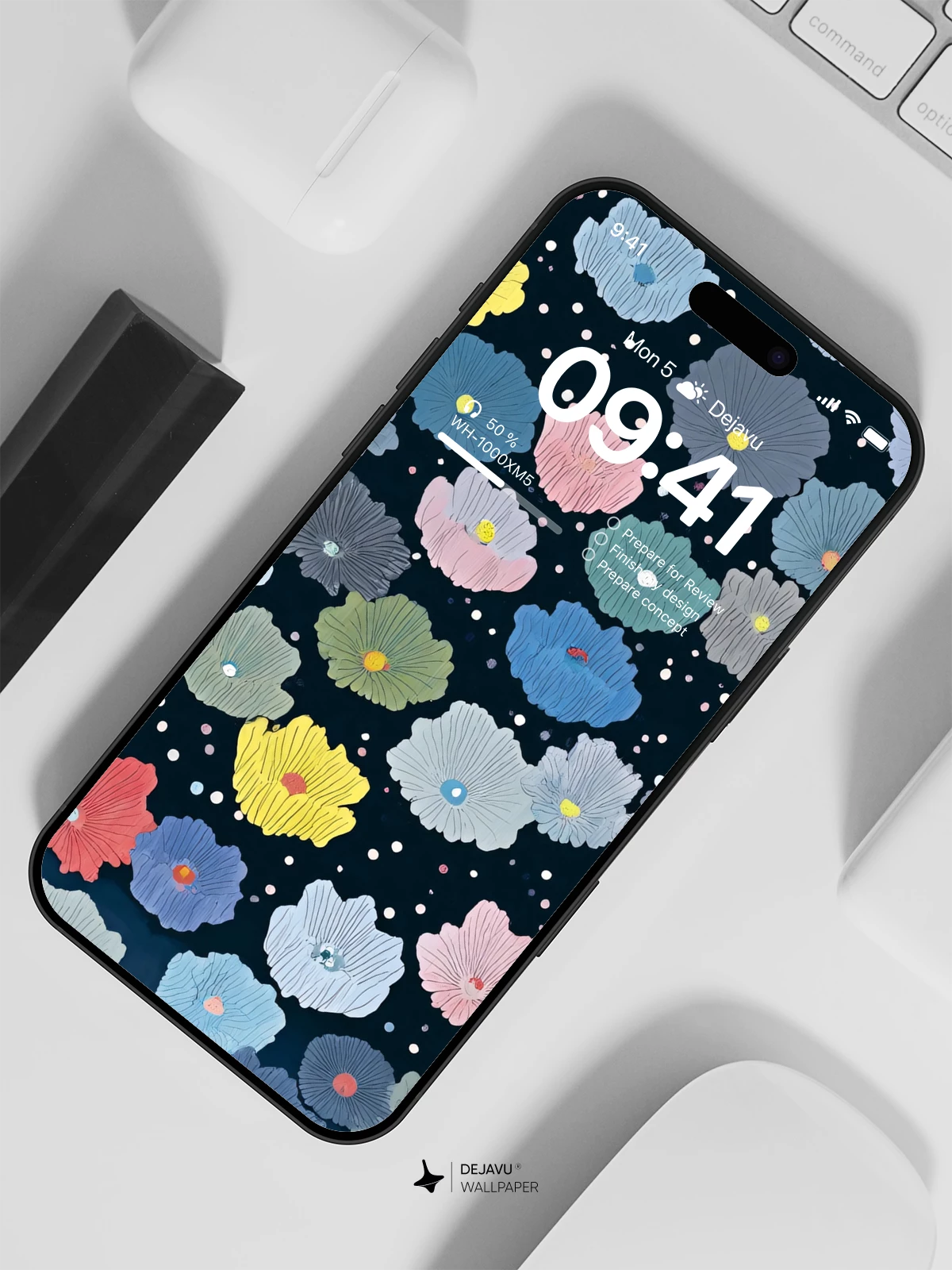 Colorful Floral Wallpaper 4K for iPhone Lock Screen
