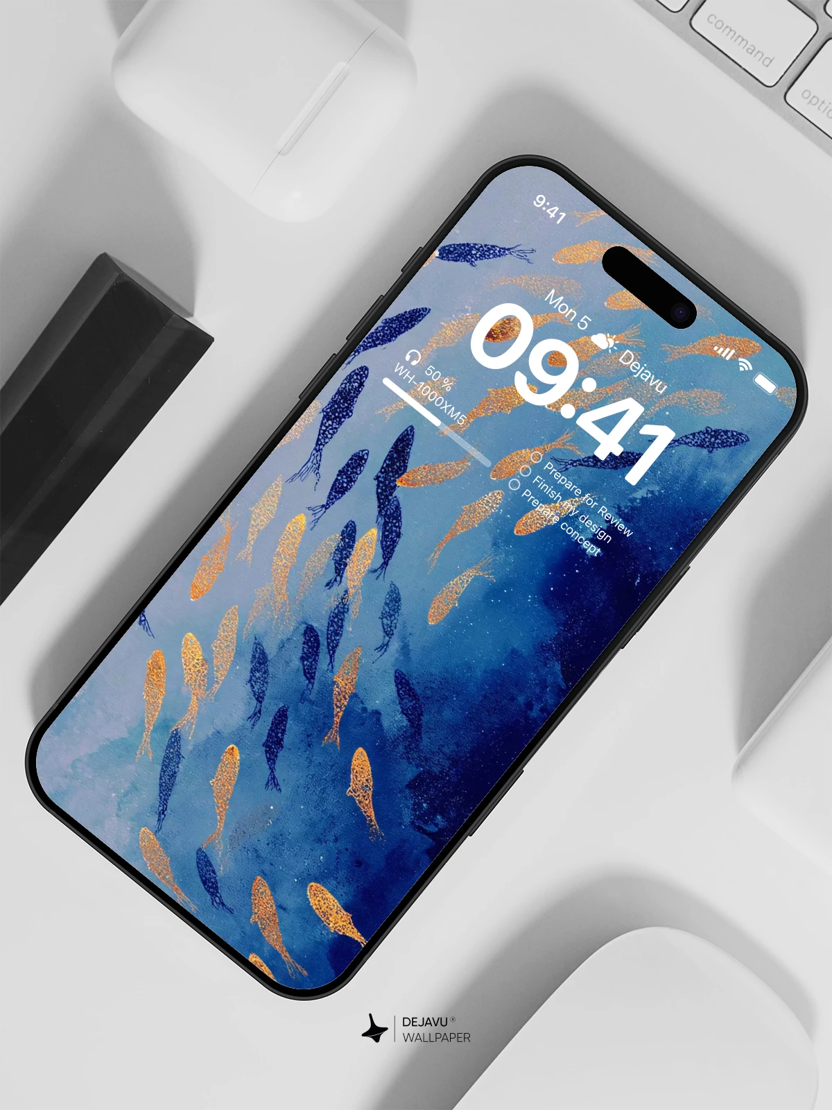 Fish Swarm Artistic Wallpaper 4K for Mobile Background