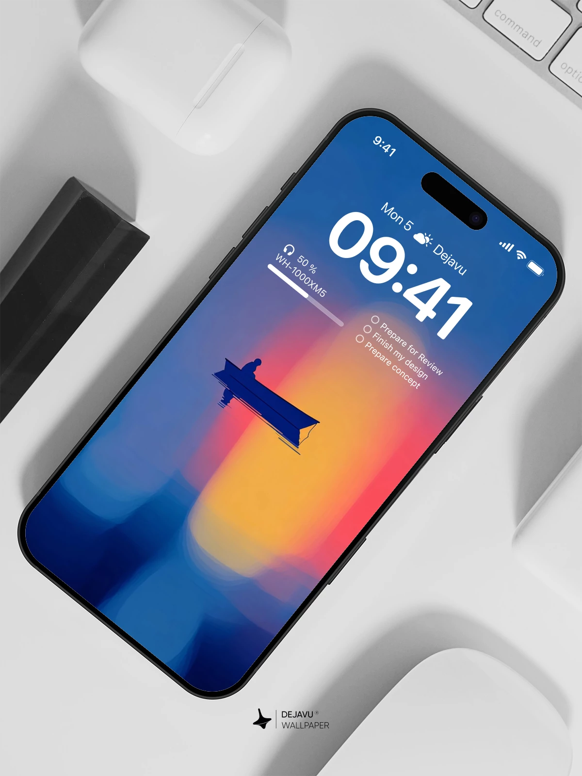 Boat Sunset Wallpaper 4K for iPhone Lock Screen