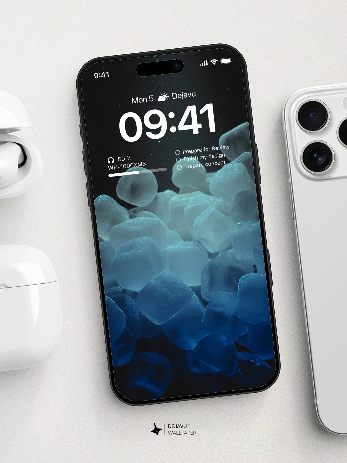 Ice Cubes Wallpaper 4K for iPhone Lock Screen