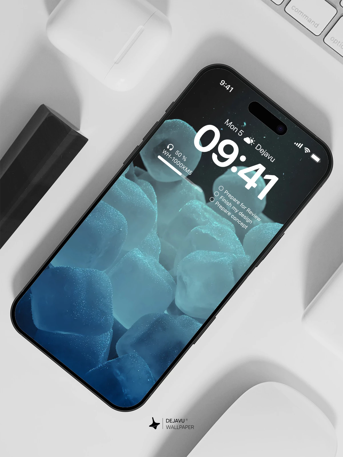 Ice Cubes Wallpaper 4K for iPhone Lock Screen