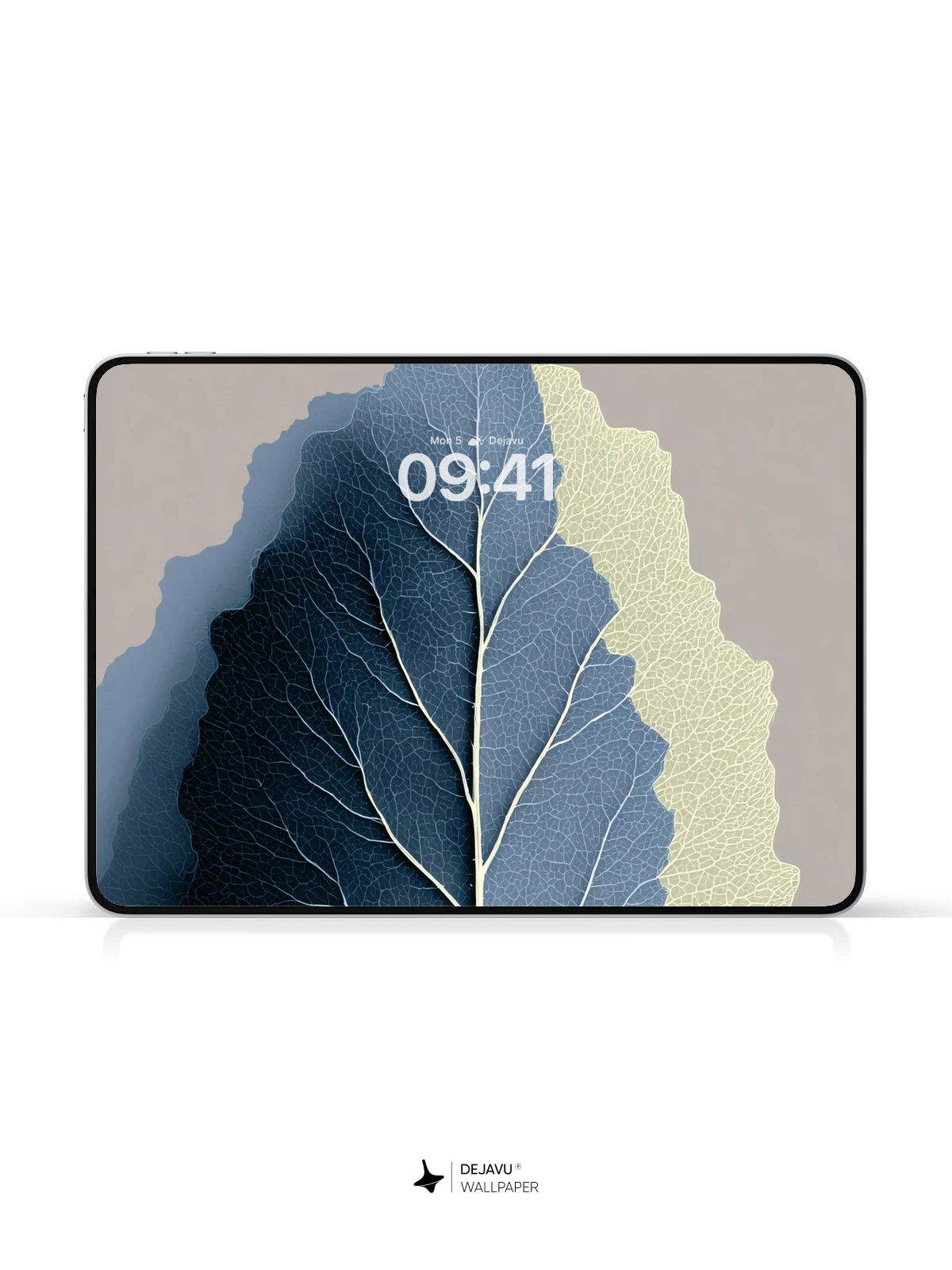 Blue and White Leaf Wallpaper 4K for Mobile Background