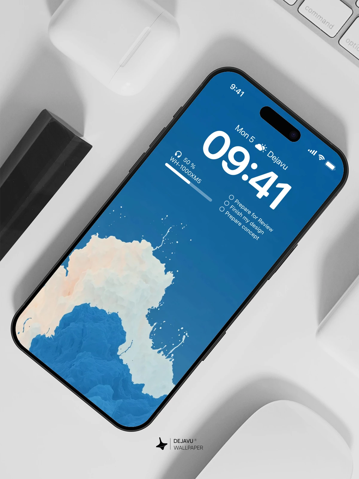 Blue Sky Clouds Wallpaper 4K for iPhone Lock Screen