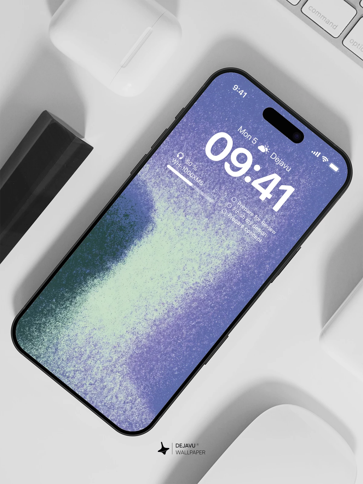 Purple Gradient Wallpaper 4K for iPhone Lock Screen