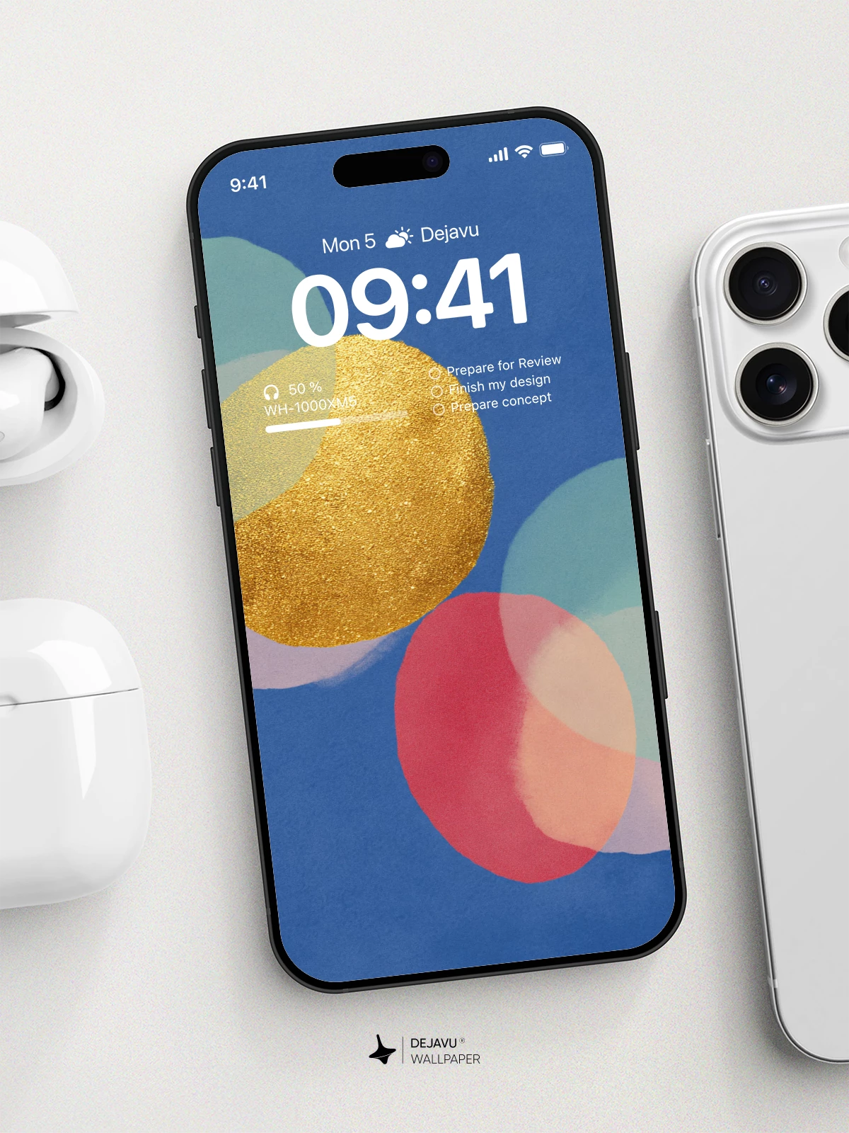 Abstract Colorful Circles Wallpaper 4K for Mobile Background