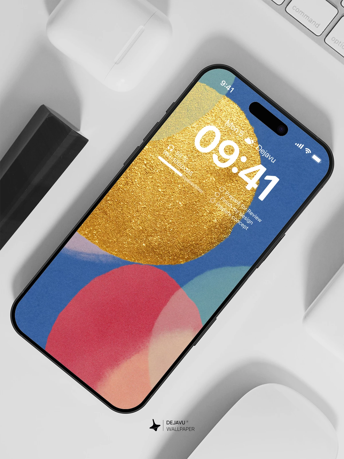 Abstract Colorful Circles Wallpaper 4K for Mobile Background