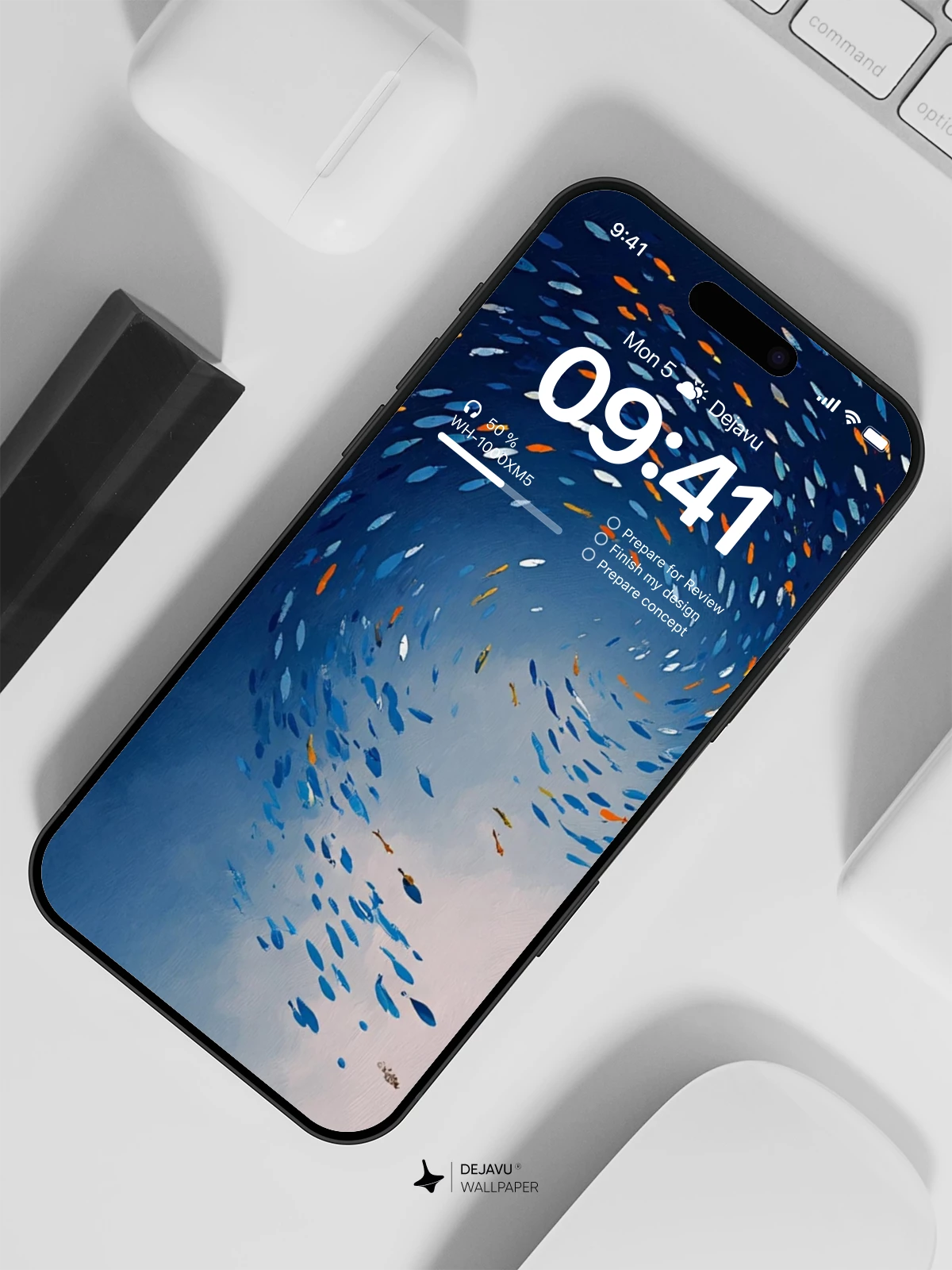 Spiral Fish Wallpaper 4K for iPhone Lock Screen