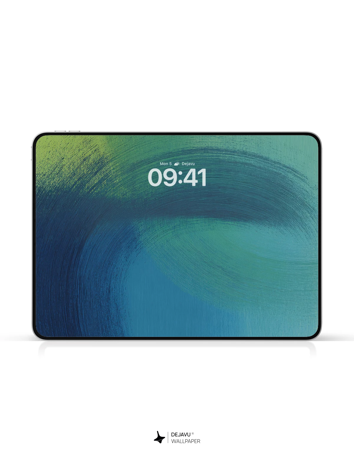 Abstract Blue and Green Swirl Wallpaper 4K for iPhone Lock Screen