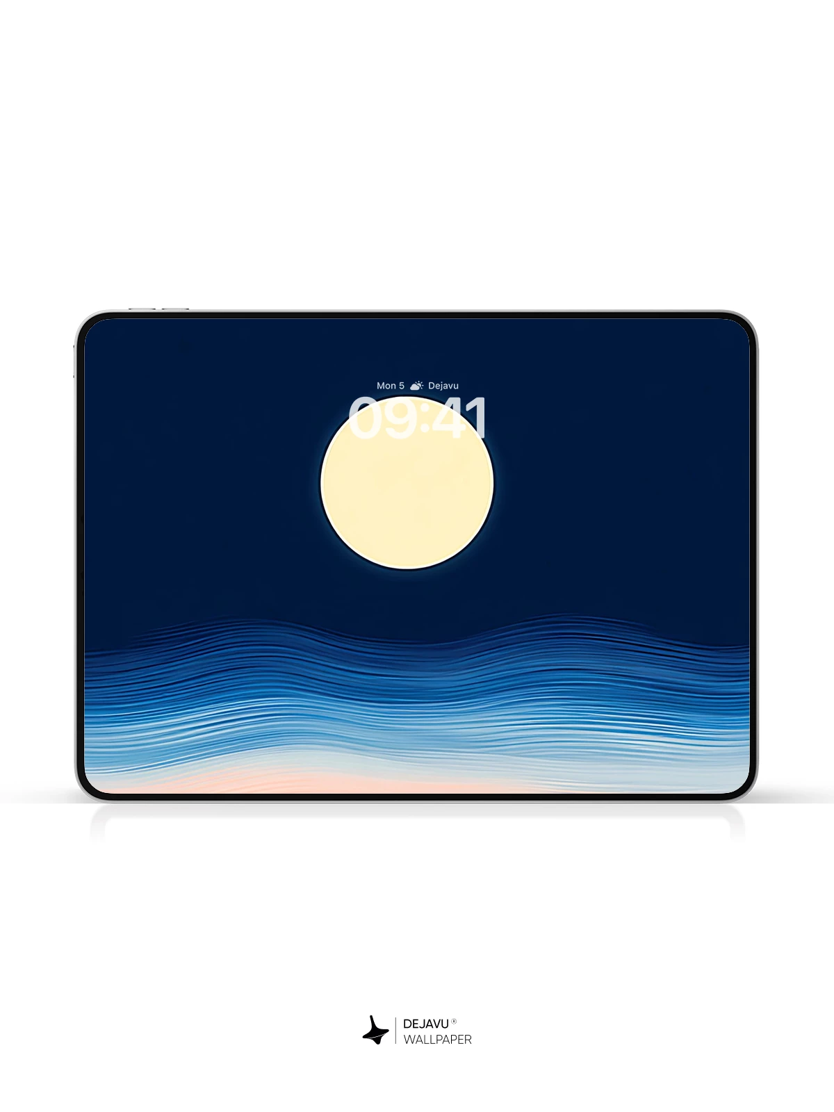 Abstract Sunset Moon Wallpaper 4K for iPhone Lock Screen