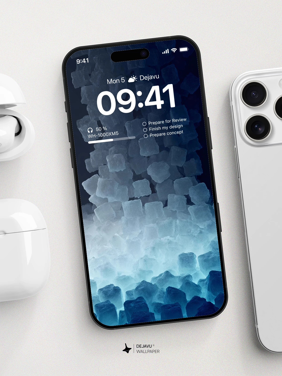 Ice Cubes Wallpaper 4K for iPhone Lock Screen