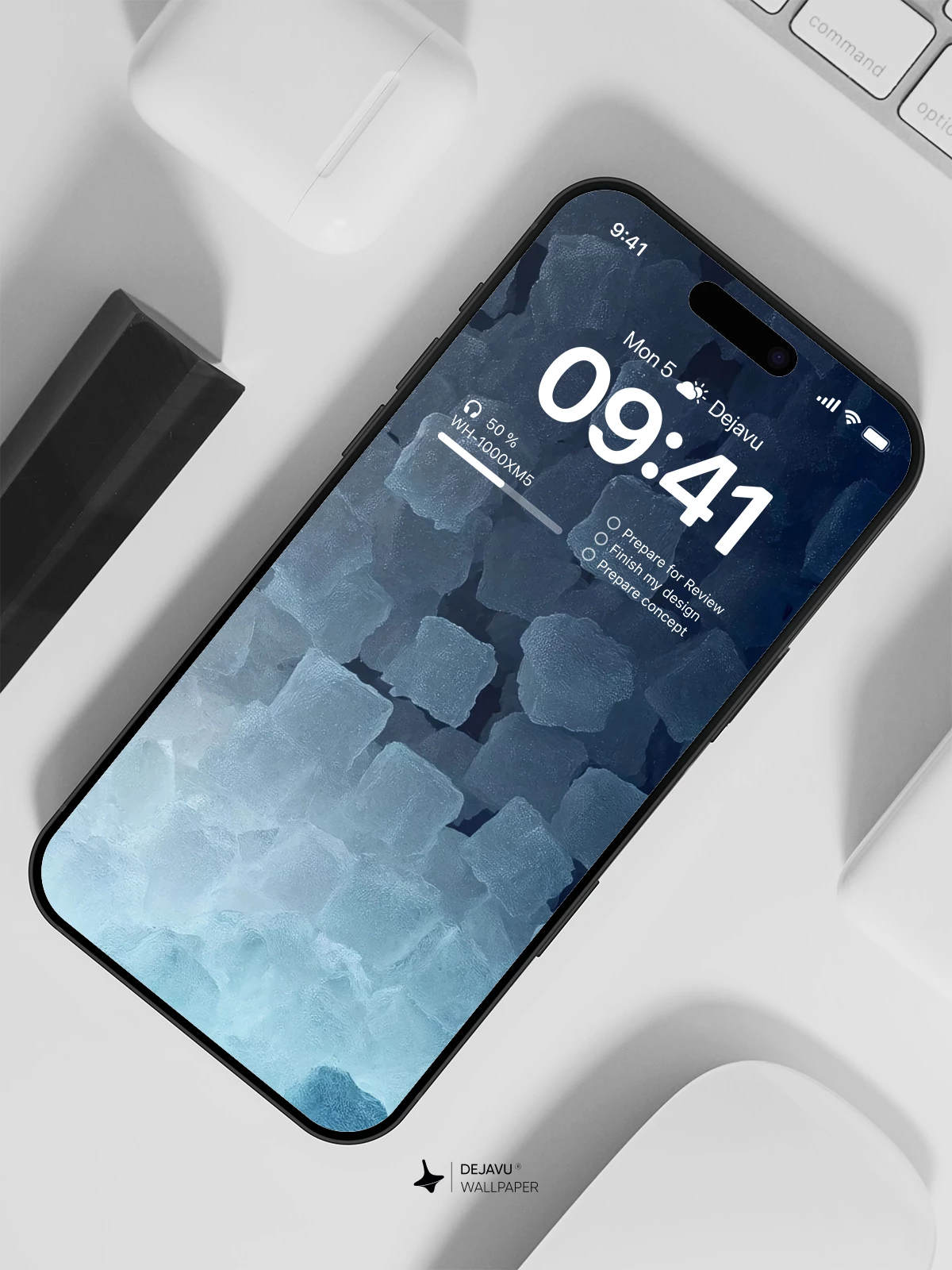 Ice Cubes Wallpaper 4K for iPhone Lock Screen