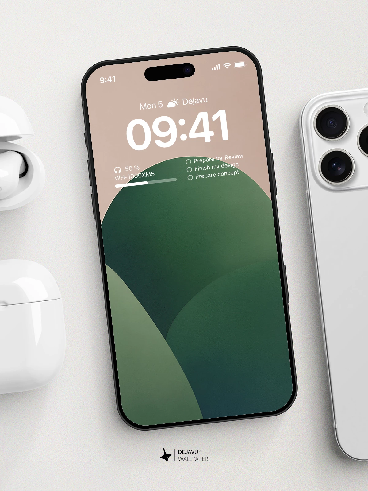 Green Abstract Wallpaper 4K for iPhone Lock Screen
