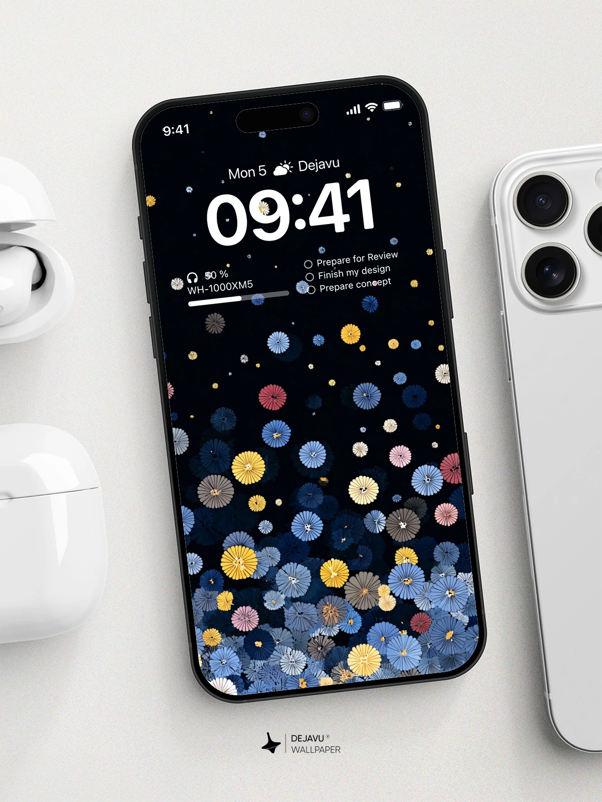 Colorful Flower Pattern Wallpaper 4K for Mobile Background