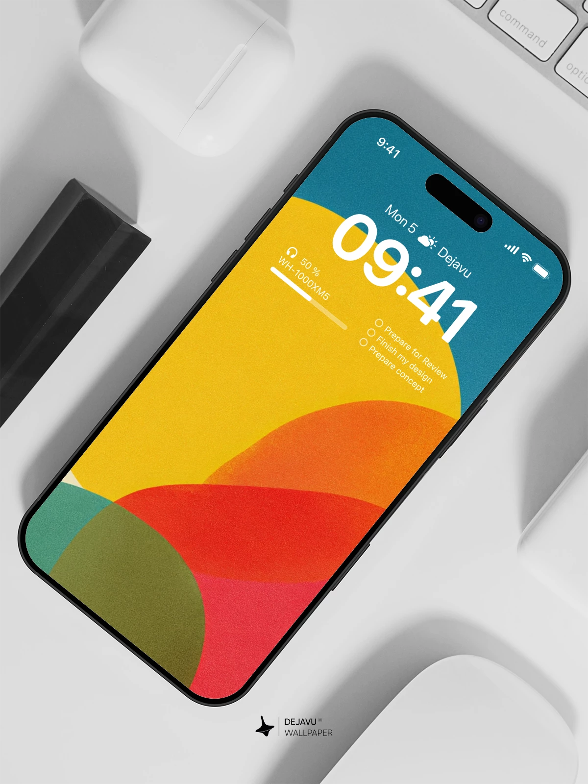 Abstract Colorful Circles Wallpaper 4K for iPhone Lock Screen