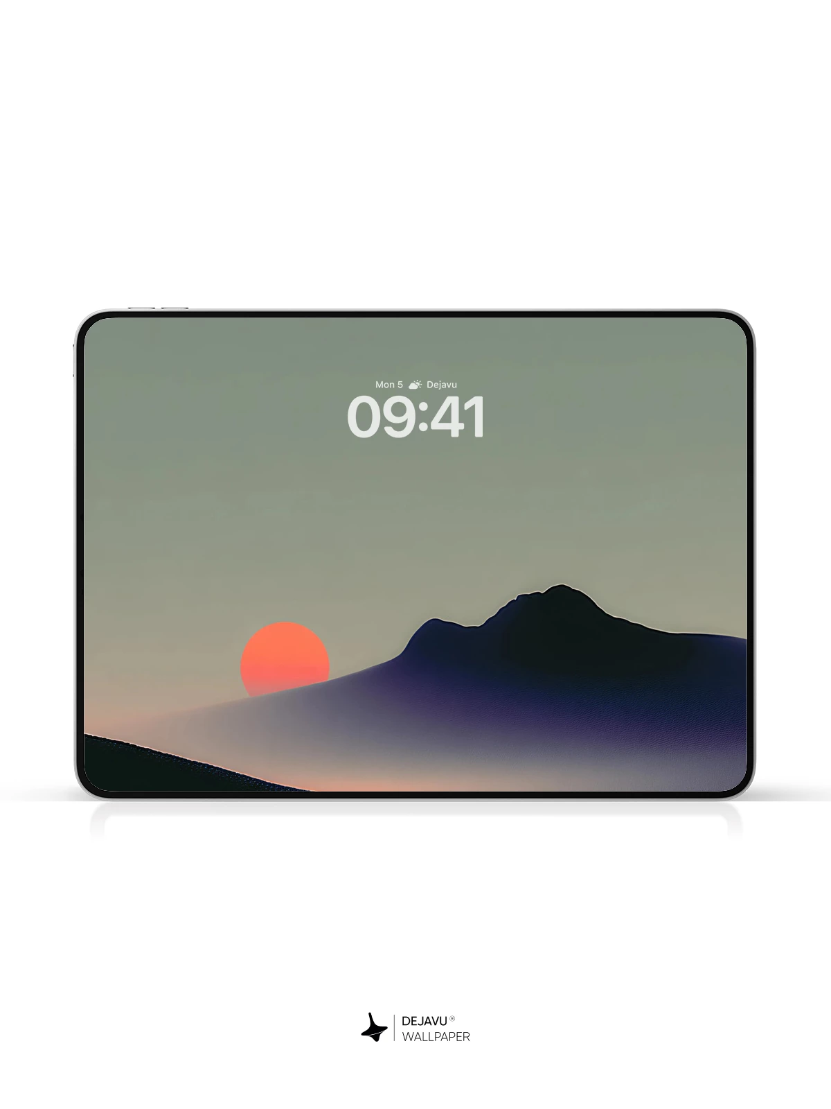 Sunset Mountain Silhouette Wallpaper 4K for iPhone Lock Screen