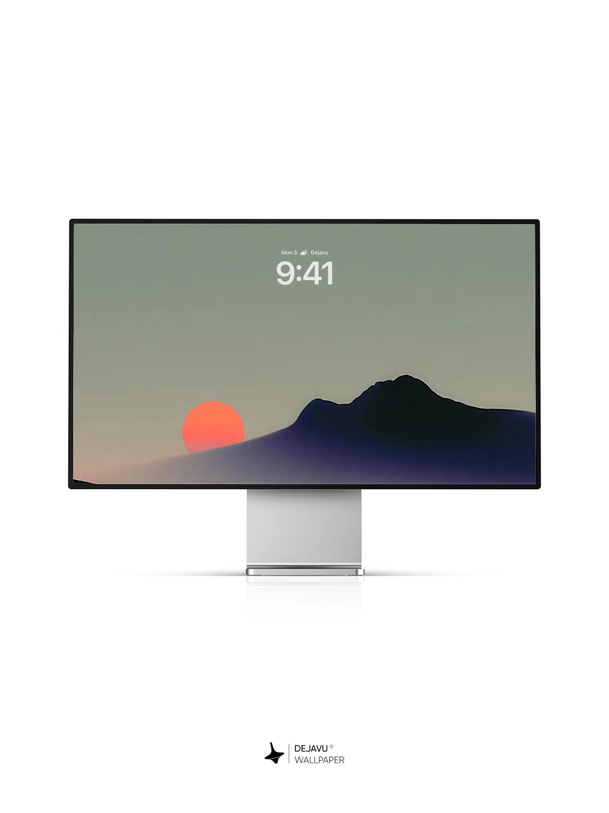 Sunset Mountain Silhouette Wallpaper 4K for iPhone Lock Screen