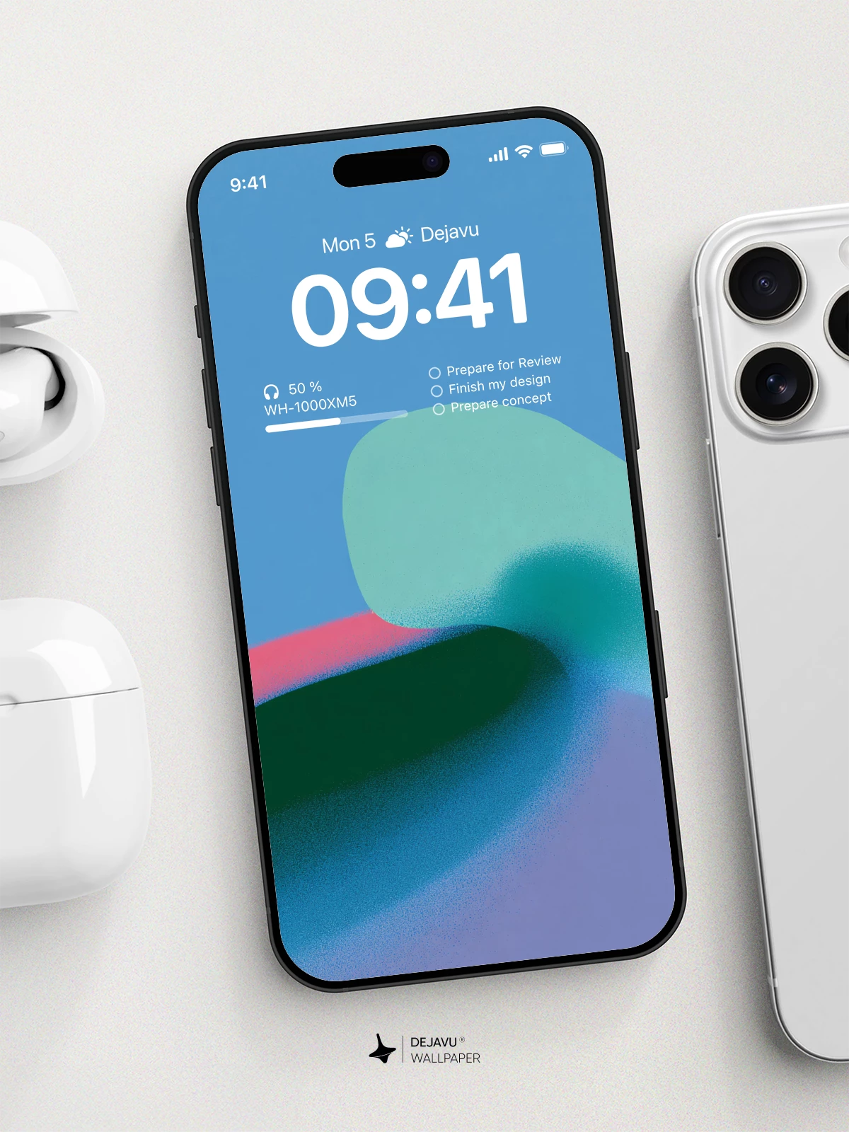 Abstract Gradient Wallpaper 4K for iPhone Lock Screen