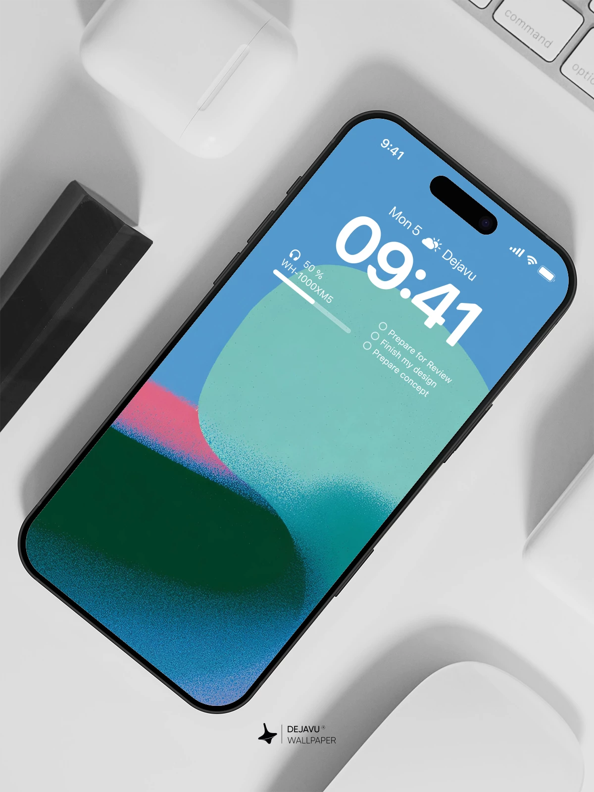 Abstract Gradient Wallpaper 4K for iPhone Lock Screen