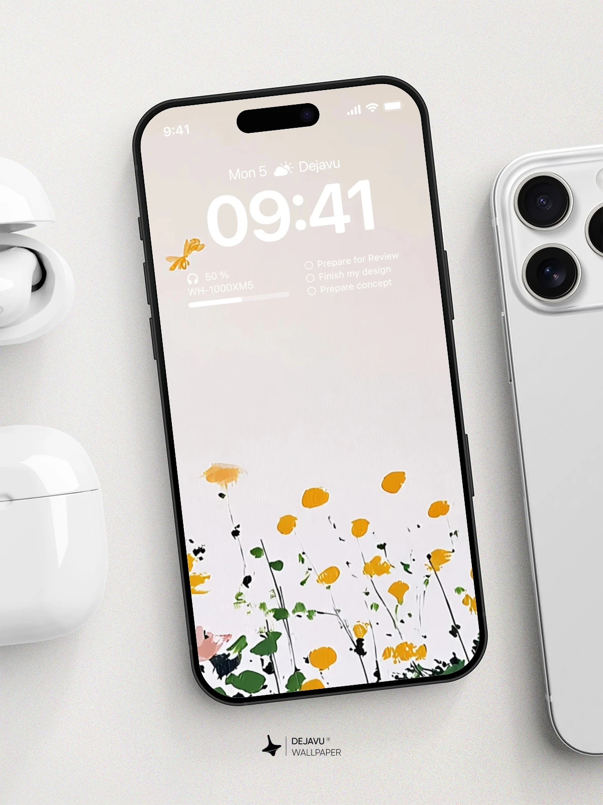 Yellow Flowers Wallpaper 4K for iPhone Lock Screen
